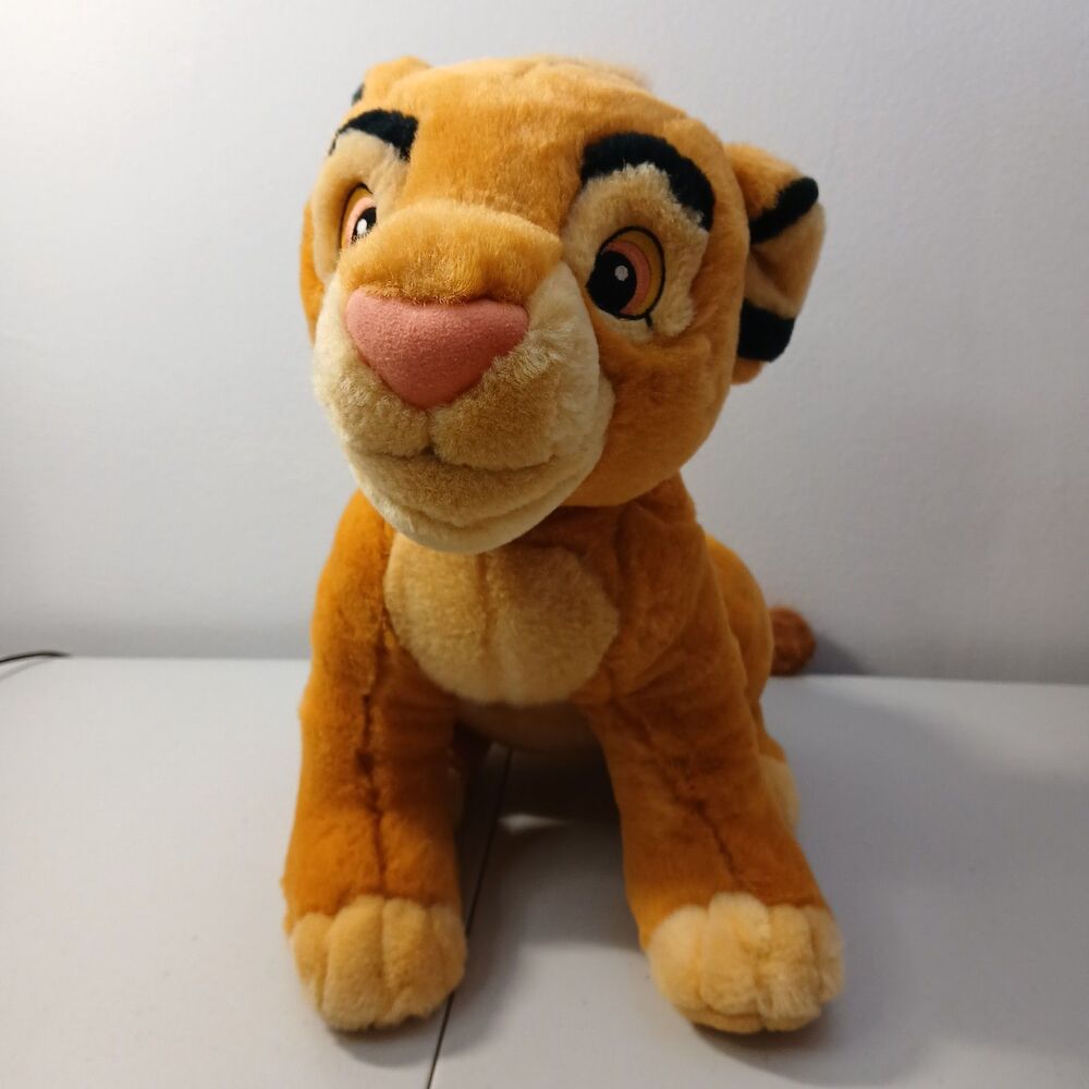 Lion King Young Simba Disney Store Exclusive 12" Plush Stuffed Animal Toy Sit